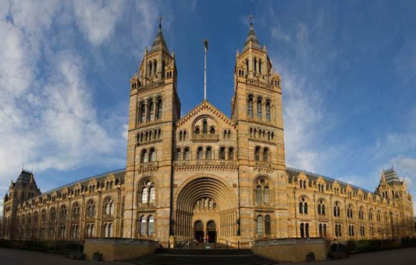 London's Natural History Museum in London has a dinosaur exhibit that the writer's youngsters enjoyed.