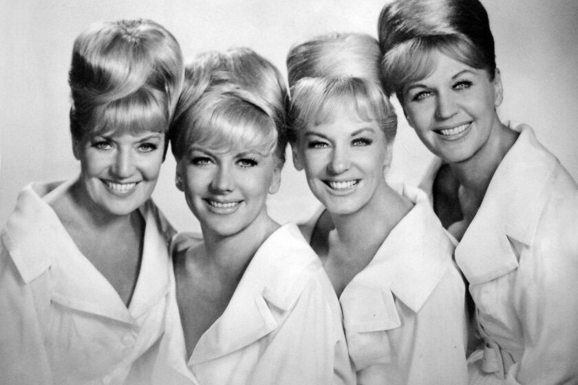 The King Sisters circa 1965, from left: Alyce, Marilyn, Yvonne, Luise.