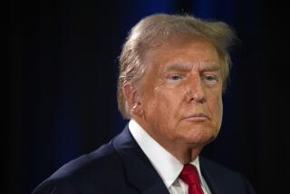 Republican presidential nominee former President Donald Trump speaks to reporters in the spin room after a presidential debate with Democratic presidential nominee Vice President Kamala Harris, Tuesday, Sept. 10, 2024, in Philadelphia. (AP Photo/Matt Slocum)