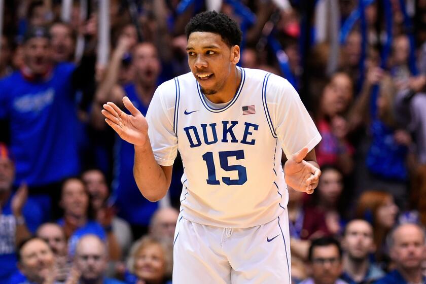 Whichever team drafts Duke center Jahlil Okafor is likely to be applauded by its fans.