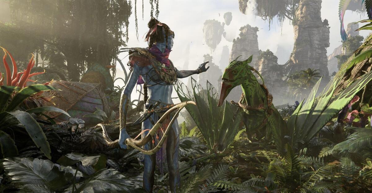 Fotografía cedida por Ubisoft que muestra una captura del juego "Avatar: Frontiers of Pandora".