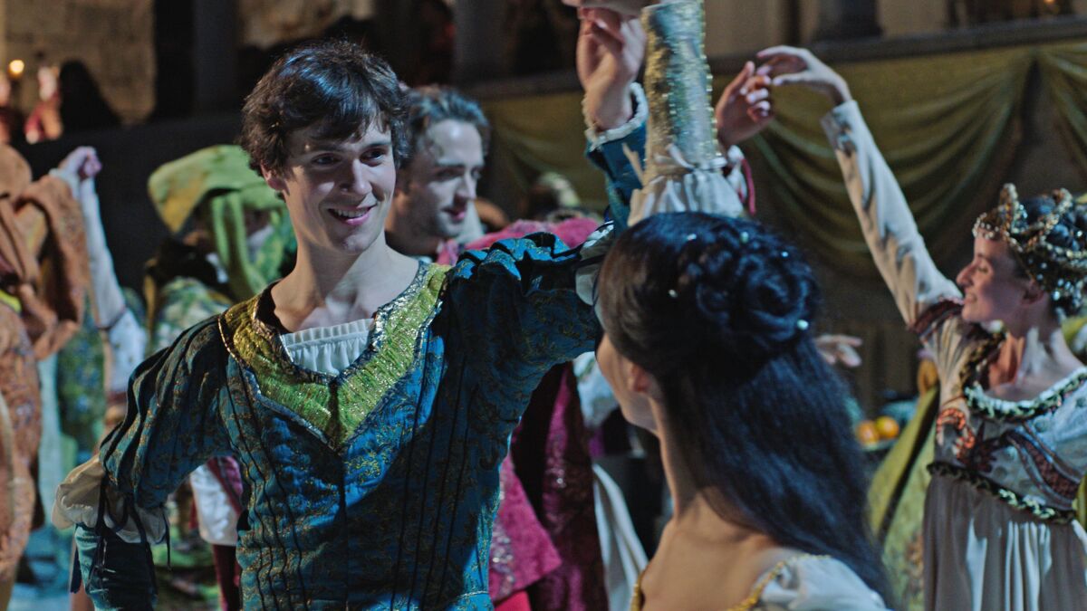 William Bracewell and Francesca Hayward in the Royal Ballet's "Great Performances: Romeo and Juliet" on PBS.