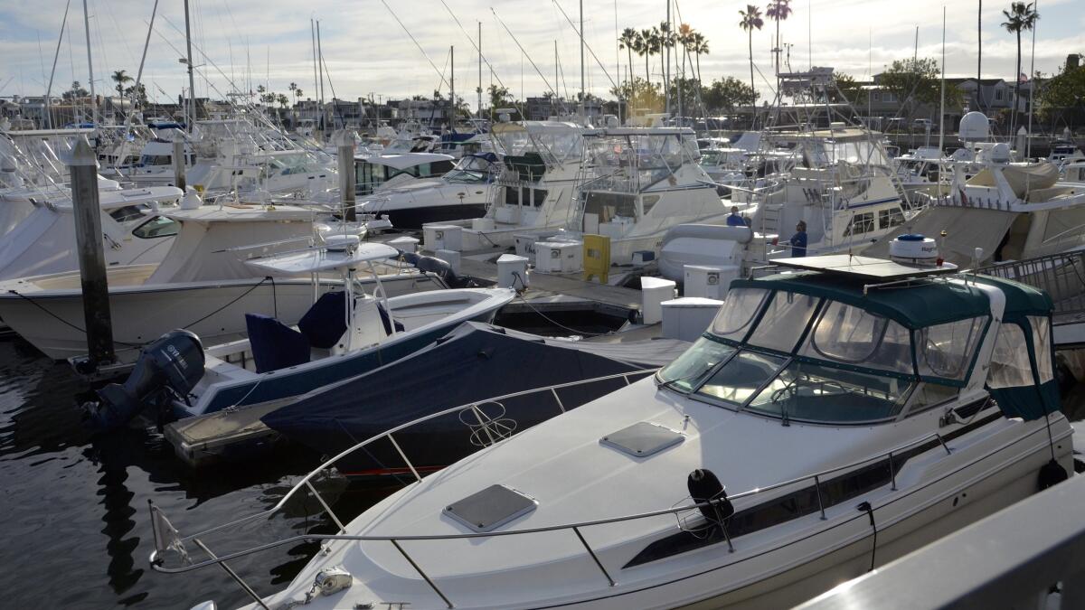 The Balboa Yacht Basin Marina owned by the city of Newport Beach.