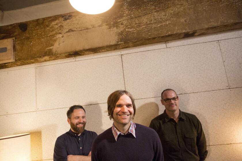 Ben Gibbard, center, of Death Cab for Cutie is no fan of Tidal.