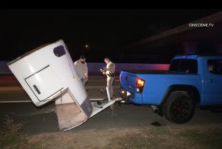 LOCATION: I15 N So / Limonite Ave Exit 103 AREA/CITY: Norco DETAILS: California Highway Patrol, Riverside Office and Cal Fire, Riverside County responded to a horse trailer on the freeway that had lost a horse and the horse was running in lanes. Multiple reports were coming in of the horse in lanes and a man in lanes trying to catch the horse, soon after a car hit the horse killing it. The driver of the car that hit the horse was transported to a local area hospital with unknown injuries. The passenger of the car that hit the horse was pronounced deceased at the scene by firefighter paramedics. At this time, CHP officers are looking for the driver of the horse trailer, at this time he has left the scene.