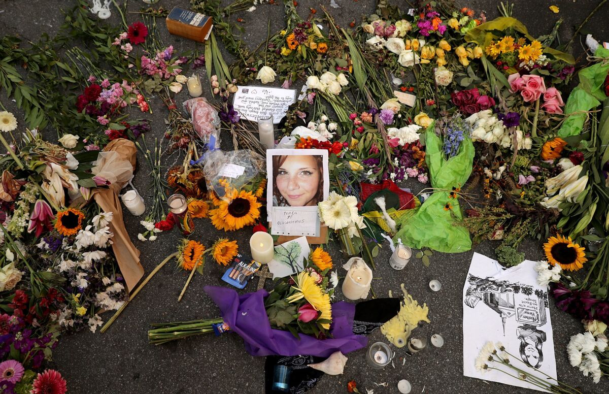 Heather Heyer, 32, was killed when a car rammed into a crowd of people protesting a white nationalist rally in Charlottesville, Va., where she lived.