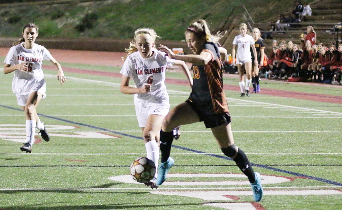 Senior Ellie Davidson will be one of Torrey Pines' top goal-scoring threats.
