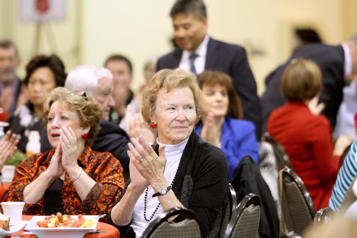 Guests of the Glendale chapter of the Salvation Army enjoy the 2015 Kettle Kick Off breakfast at the Glendale Civic Auditorium in Glendale on Friday, November 20, 2015.