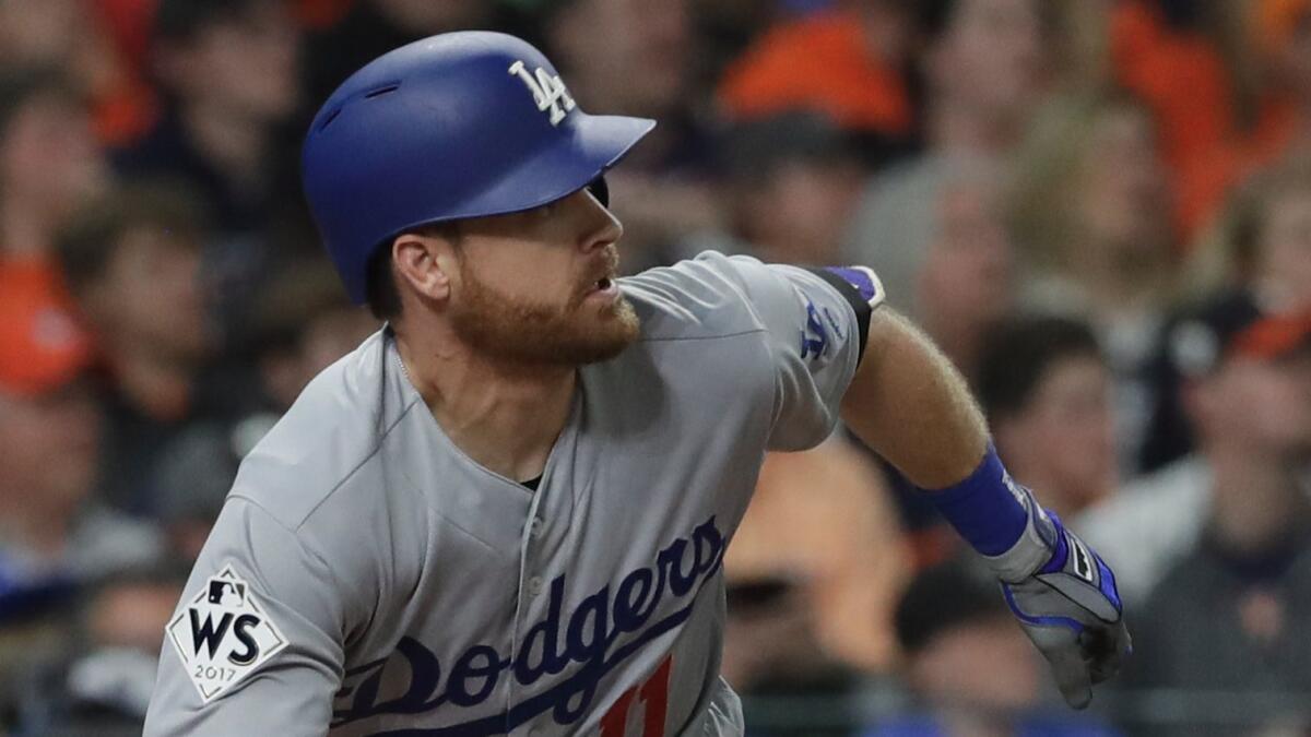 Second baseman Logan Forsythe batted .224 with six home runs for the Dodgers in 2017.