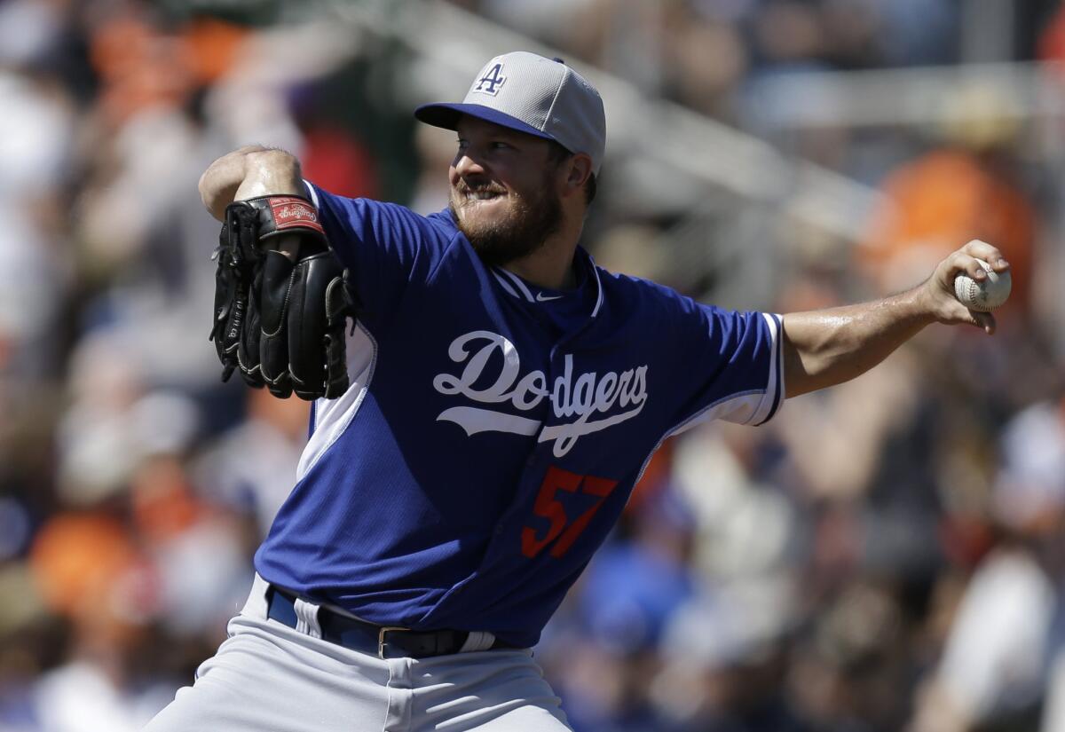 Dodgers left-hander Erik Bedard pitched two scoreless innings in his spring training debut.