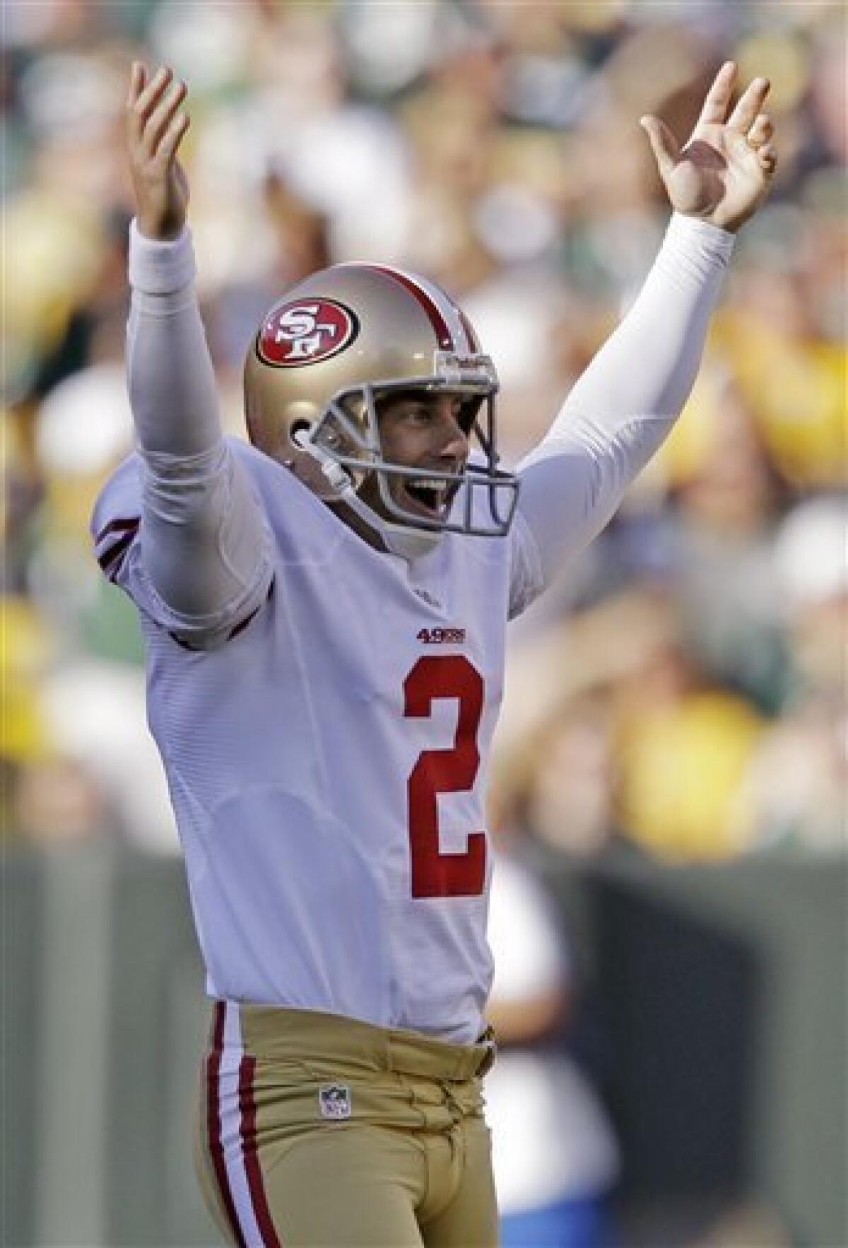 49ers' Akers ties NFL record with 63-yard FG - The San Diego Union