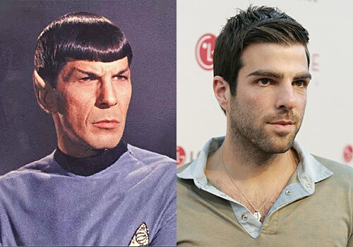 At the San Diego Comic-Con in July, director J.J. Abrams announced that both "Heroes" star Zachary Quinto and Leonard Nimoy would be playing the young and old versions of Spock.