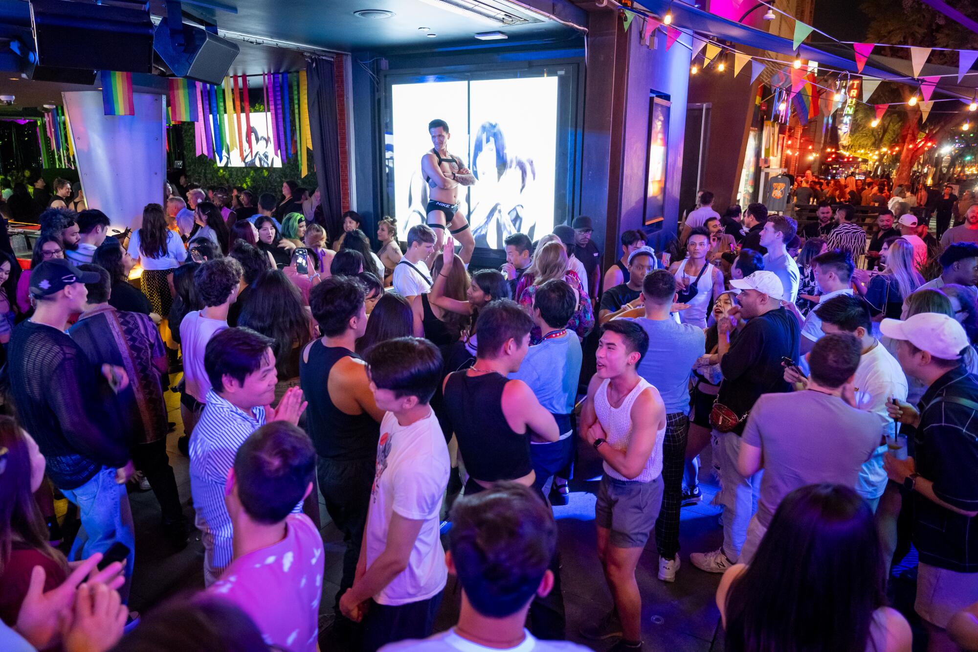 A crowded house during QT Nightlife's K-Pop Night at Micky's West Hollywood. 