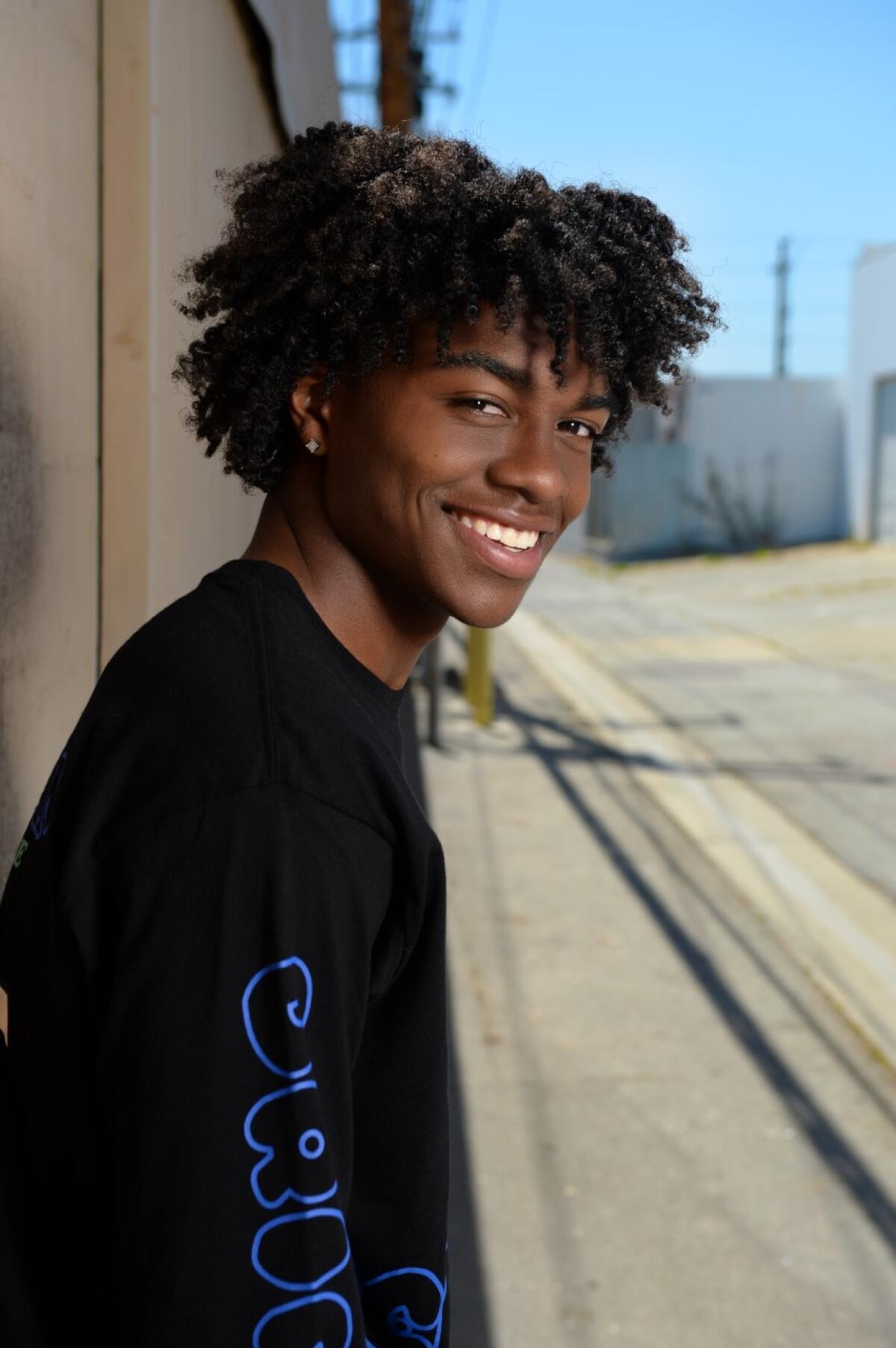 Actor Ceyair Wright is all smiles