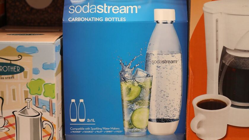 SodaStream has focused its marketing on how its machines can produce carbonated water without the flavored syrups.