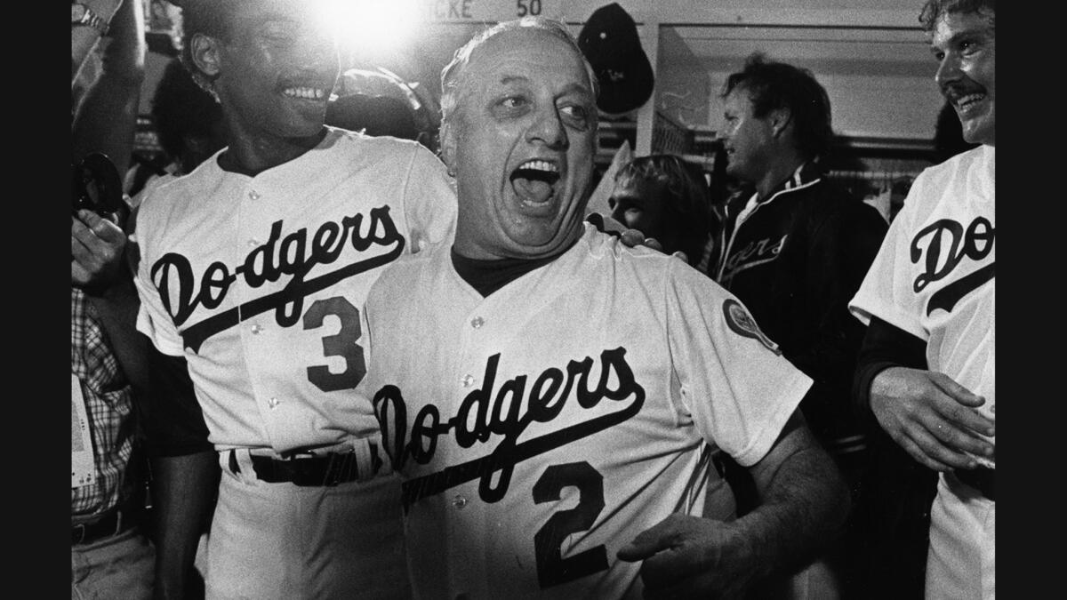 Tommy Lasorda's Dodger Stadium office is like a museum of his life