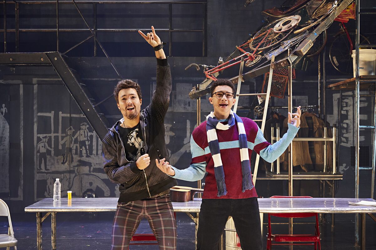 J.T. Wood and Coleman Cummings in "Rent 25th Anniversary Farewell Tour."