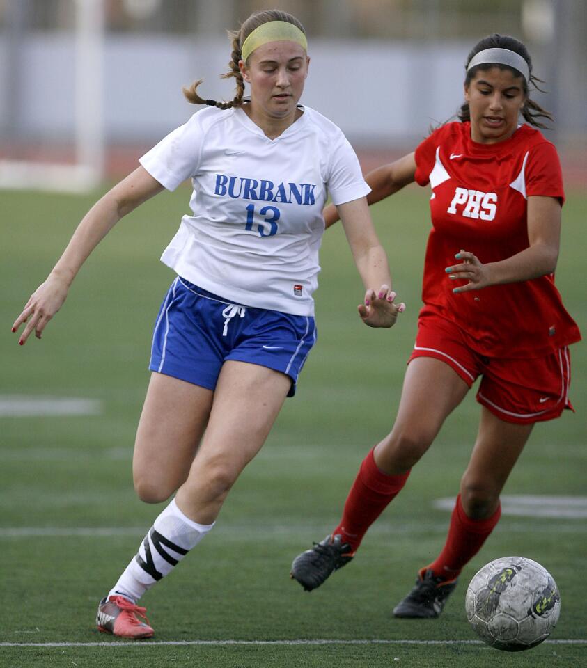 Photo Gallery: Burbank High School vs. Pasadena High School girls soccer