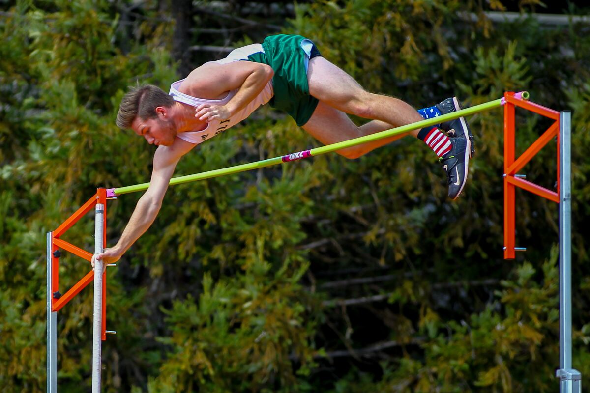 Cal Poly freshman Kevin Ward, an SDA grad, finished second in the pole vault at the Big West Championships.