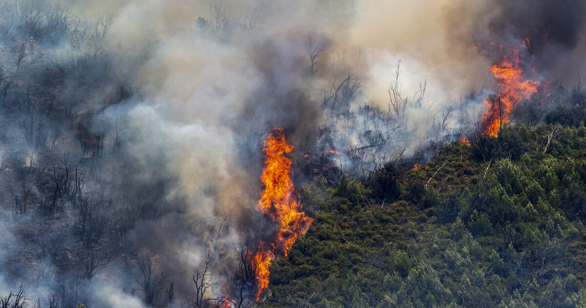 Os ventos alimentam o fogo na Espanha;  Portugal em alerta