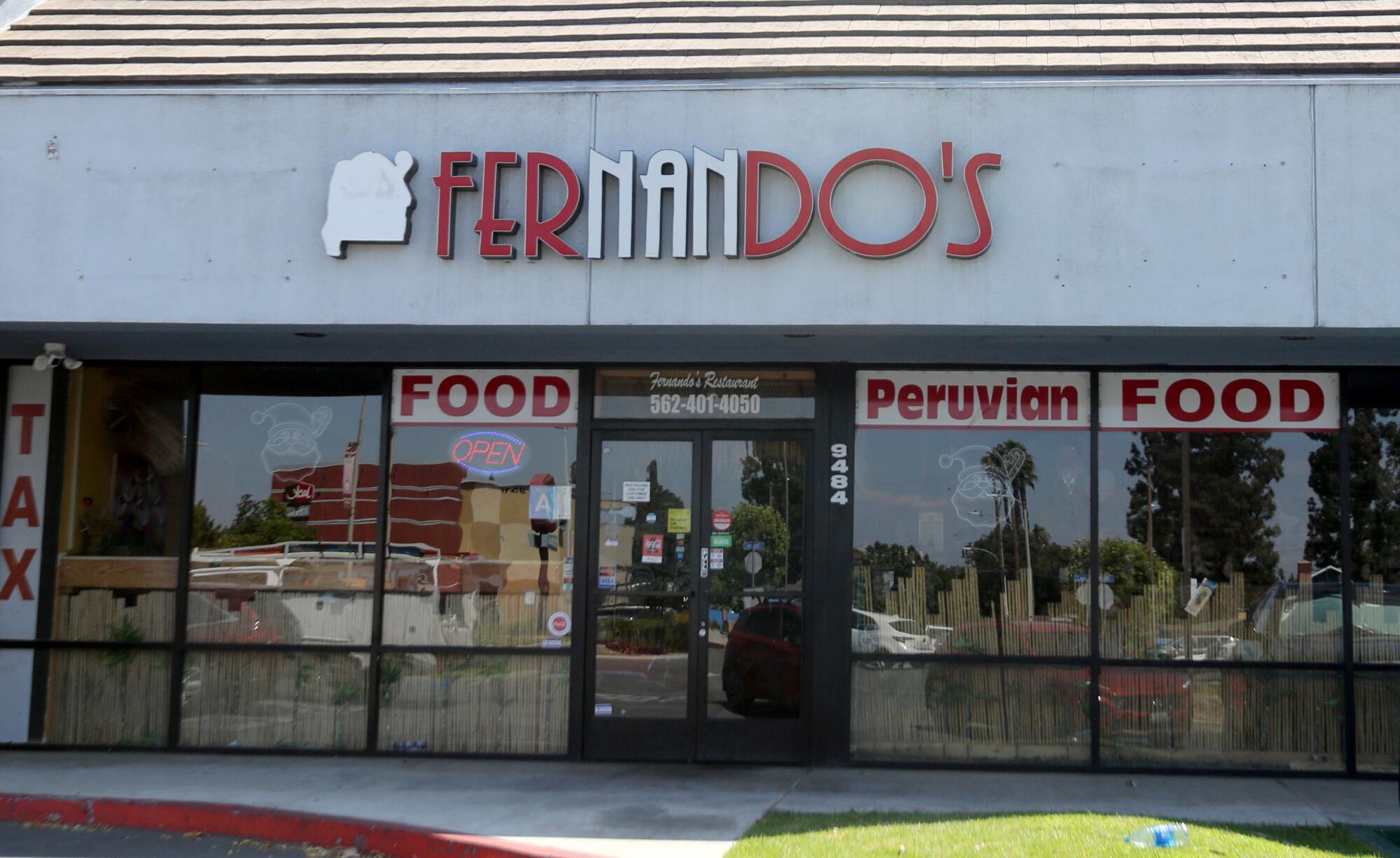 Fernando's Restaurant on the 9400 Firestone Blvd., in Downey on Friday, July 28, 2023.