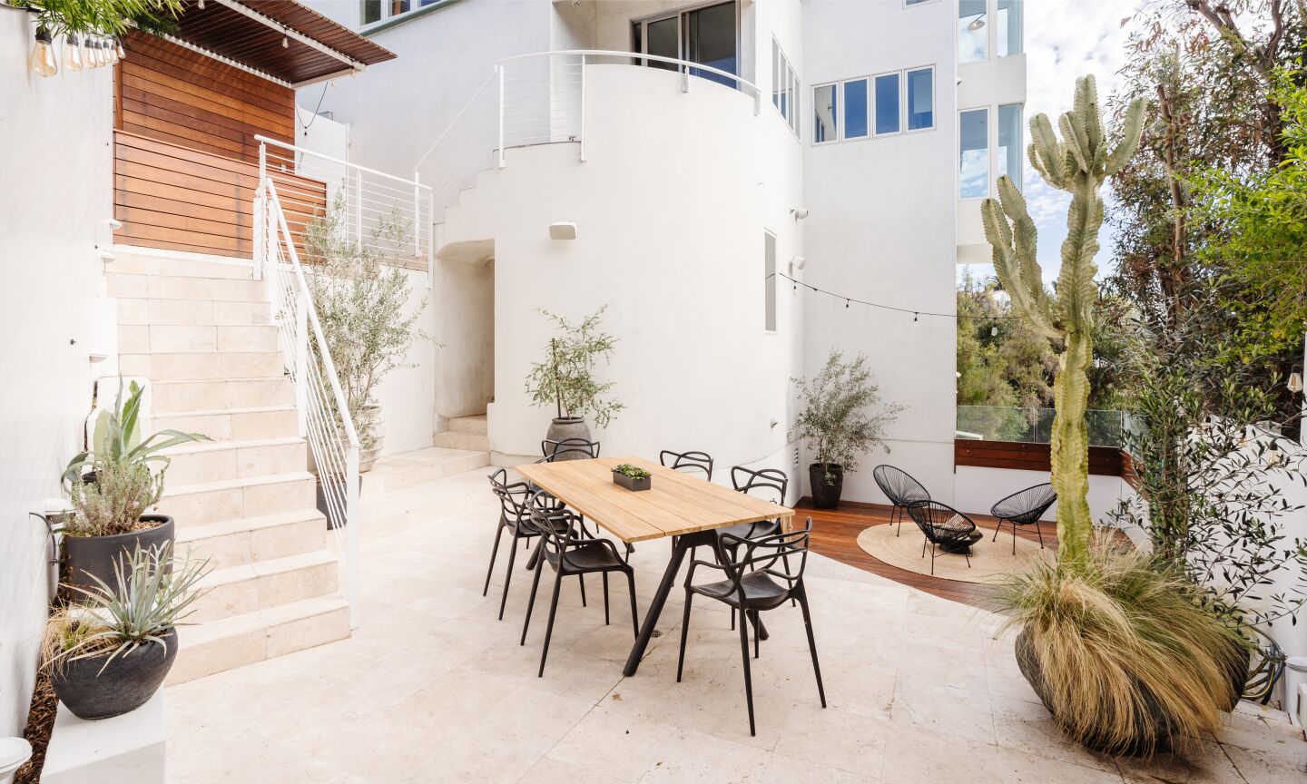 The dining patio.