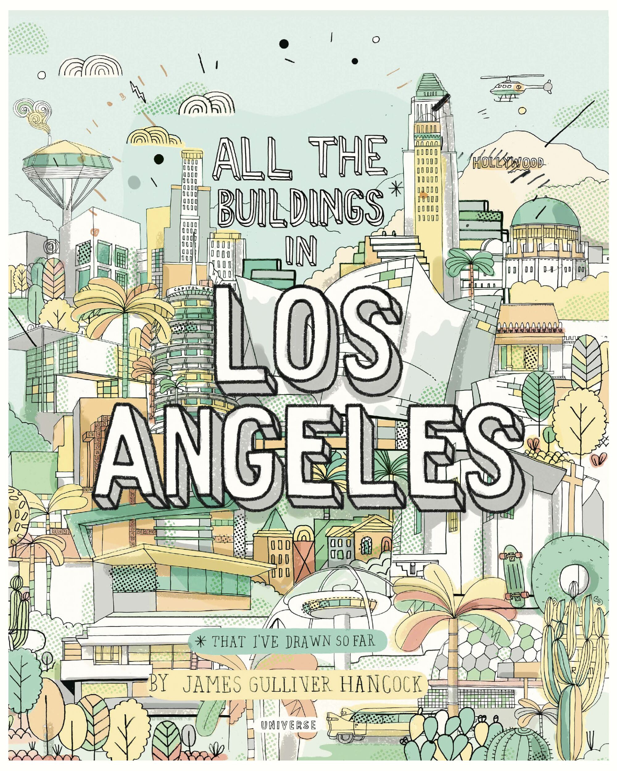 A book jacket for All the Buildings in Los Angeles