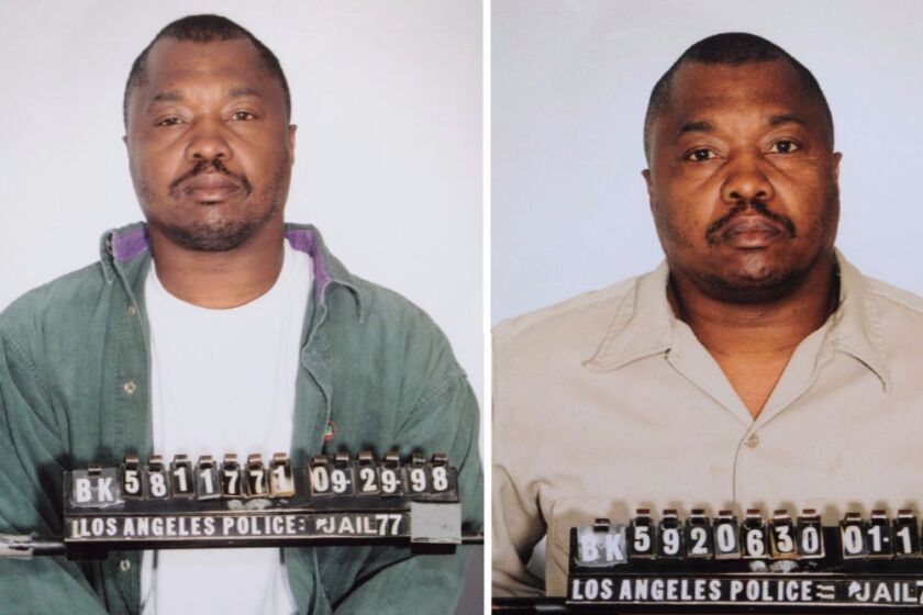 Lonnie Franklin Jr. pictured in LAPD mugshots over the years.
