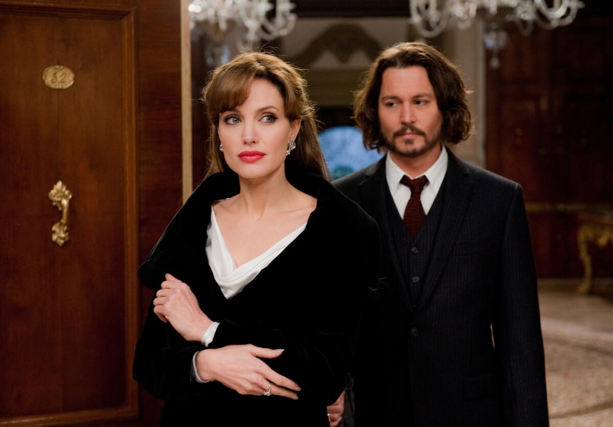 Angelina Jolie and Johnny Depp in Columbia Pictures' "The Tourist."