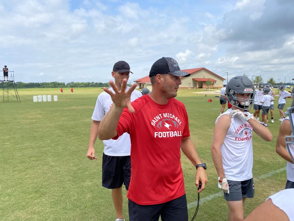 Philip Rivers currently is the head football coach at St. Michael Catholic High School in Alabama.