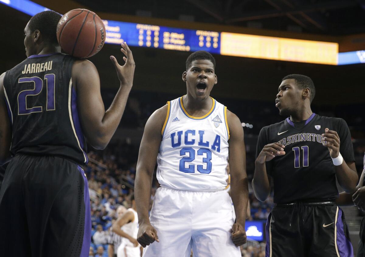 UCLA guard Tony Parker had 20 points in the Bruins' win over the Washington Huskies, 88-66, on Wednesday at Pauley Pavilion.