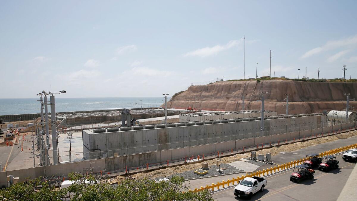Construction is underway at the San Onofre Nuclear Generating Station to expand a storage installation facility for spent nuclear fuel.