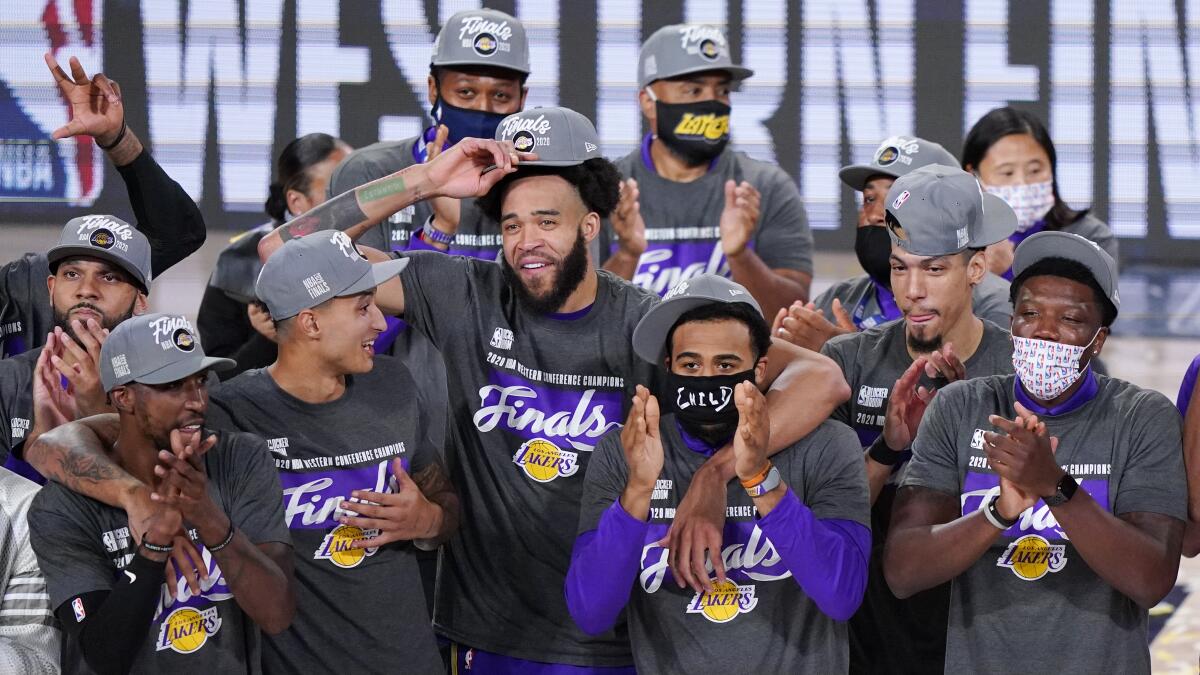Los Angeles Dodgers And Lakers All Team 2020 Nba Finals Champions
