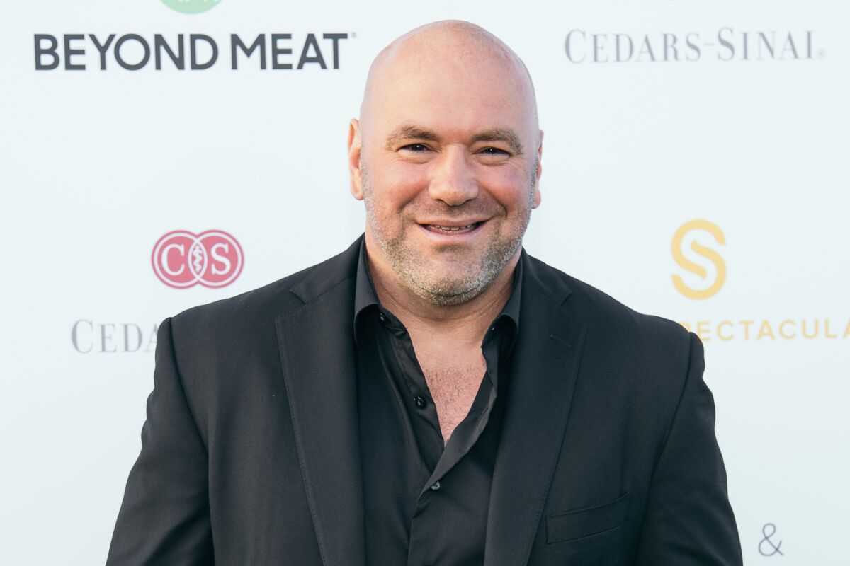 INGLEWOOD, CALIFORNIA - JULY 15: Dana White attends the Cedars-Sinai and Sports Spectacular's 34th Annual Gala at The Compound on July 15, 2019 in Inglewood, California. (Photo by Emma McIntyre/Getty Images) ** OUTS - ELSENT, FPG, CM - OUTS * NM, PH, VA if sourced by CT, LA or MoD **
