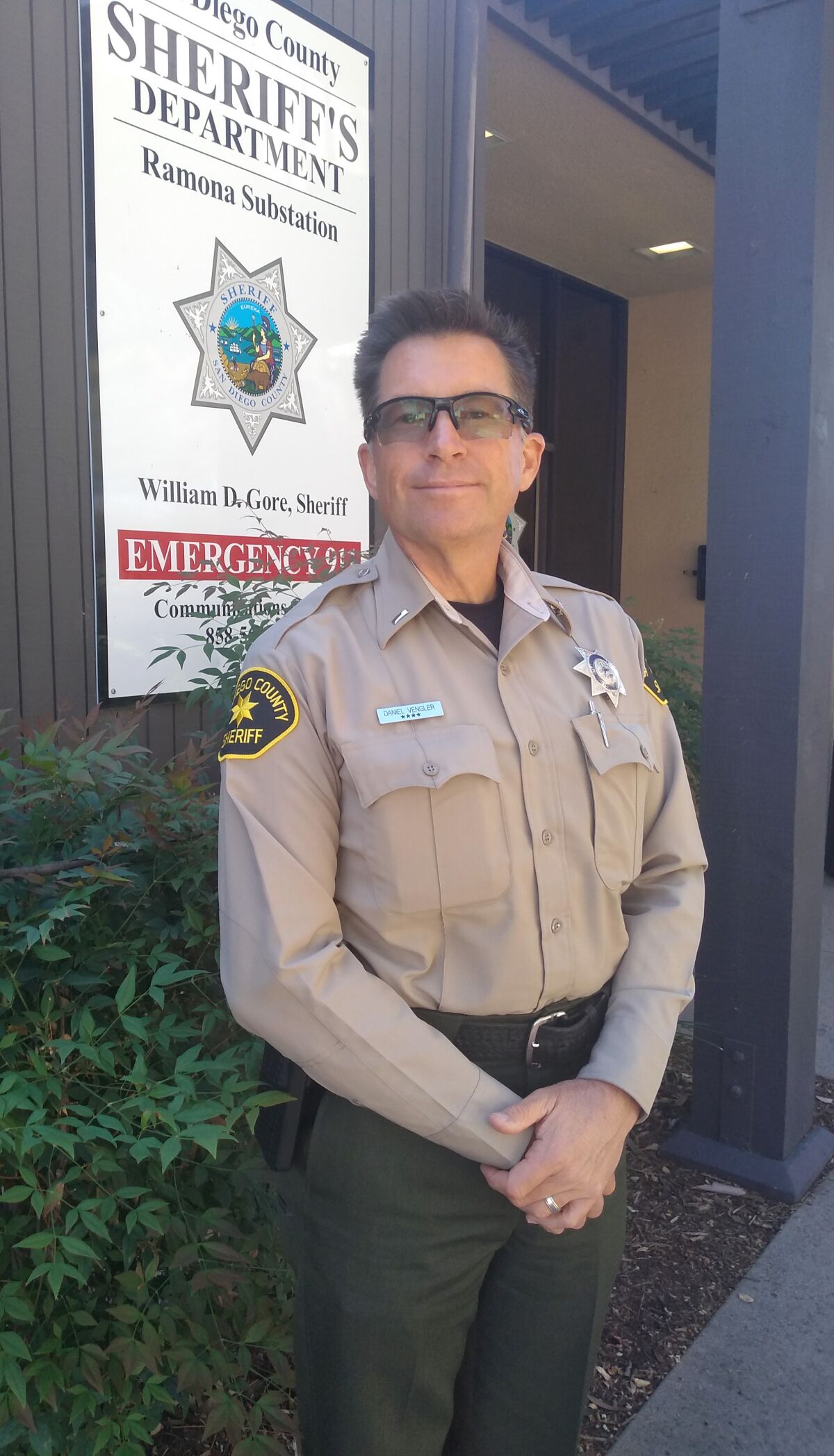 Daniel Vengler, 48, started serving as the Ramona Sheriff’s Department’s new lieutenant on Sept. 10.