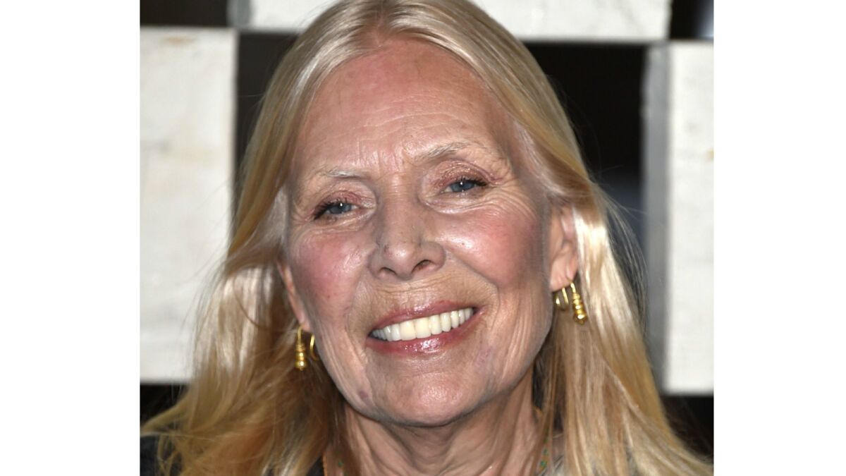 Joni Mitchell attends an event at the Hammer Museum in Westwood in October 2014.