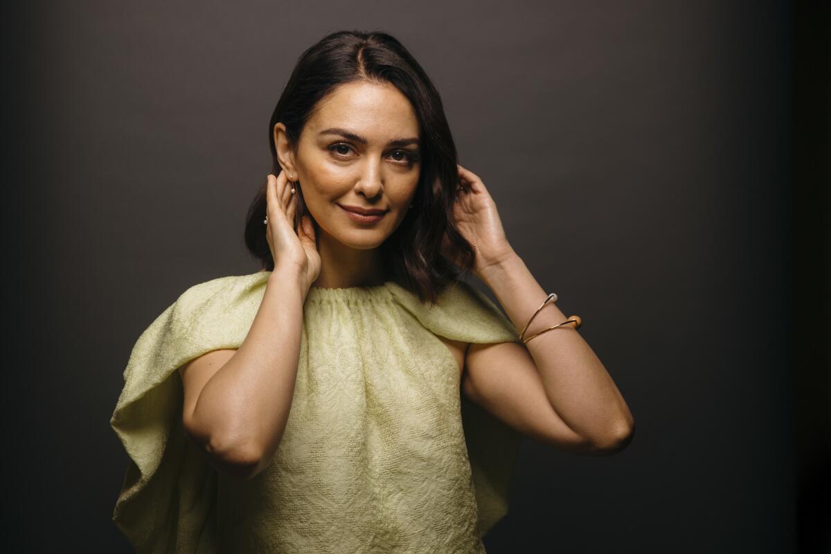 Actress and activist Nazanin Boniadi poses for a portrait in the Los Angeles Times photo studio in El Segundo on Dec. 18, 2018.
