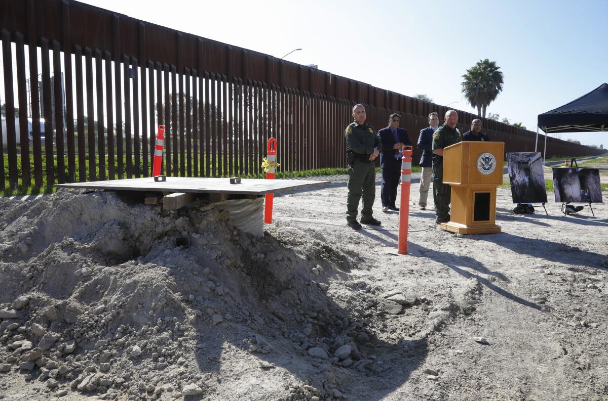 Discovery of drug tunnel in Otay Mesa, Calif.