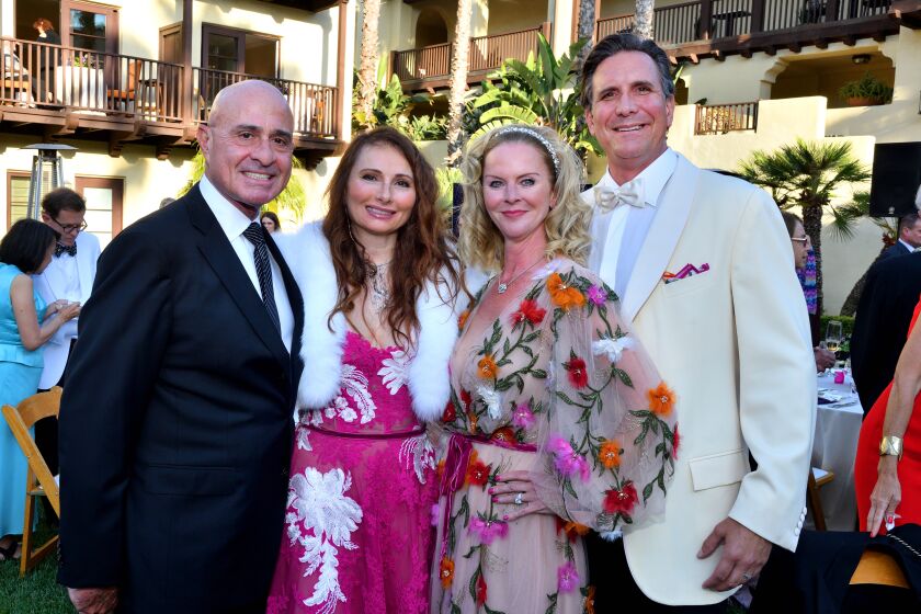 Miguel and Carmela Koenig and Lisa and Ben Arnold attend the San Diego Opera's "Musical Mosaics" gala.