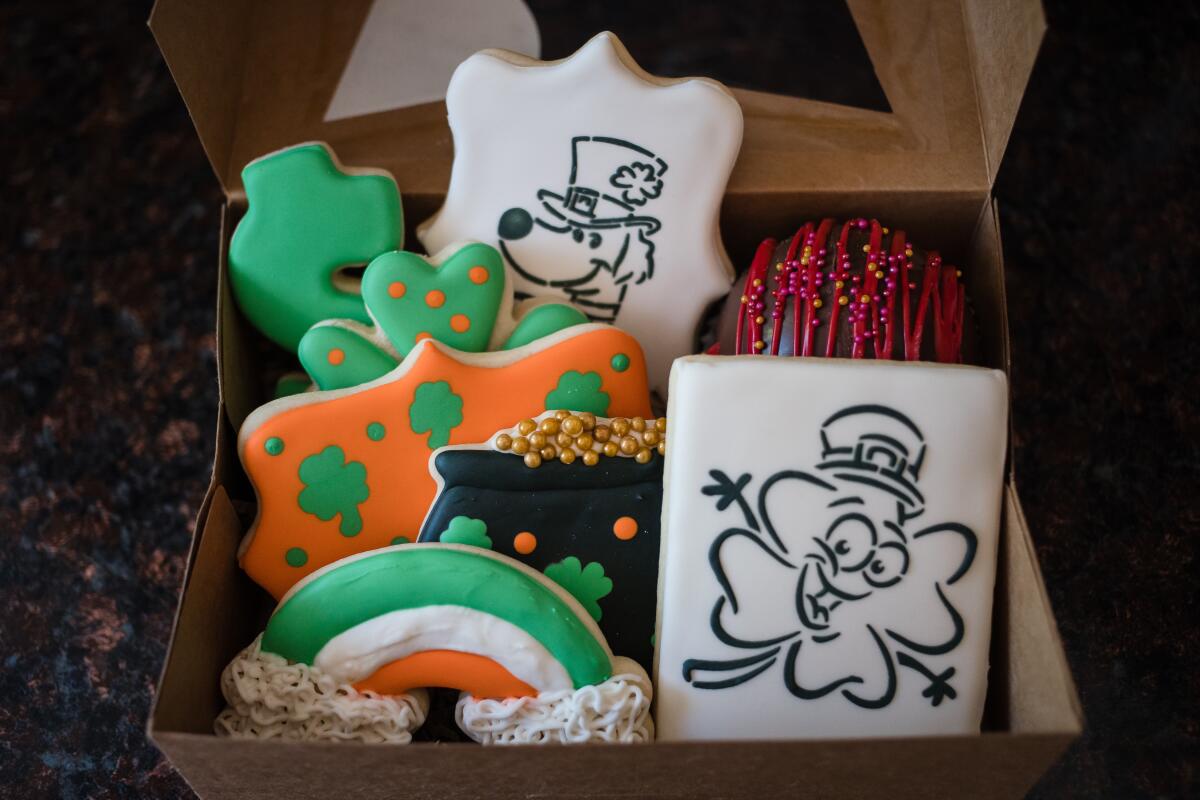 An assortment of cookies baked by Laura Bueno, owner of Lollypop's Bake Shoppe.