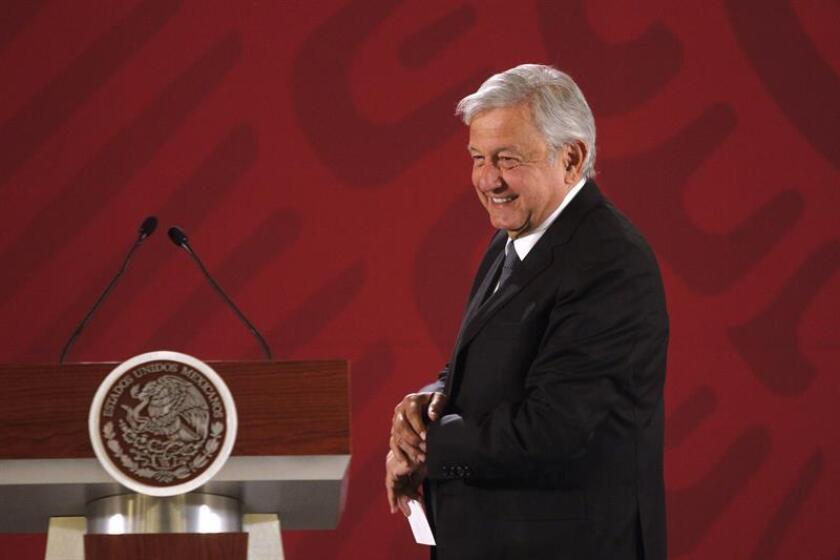 El presidente de México, Andrés Manuel López Obrador, durante su conferencia de prensa matutina hoy, en Ciudad de México (México). EFE
