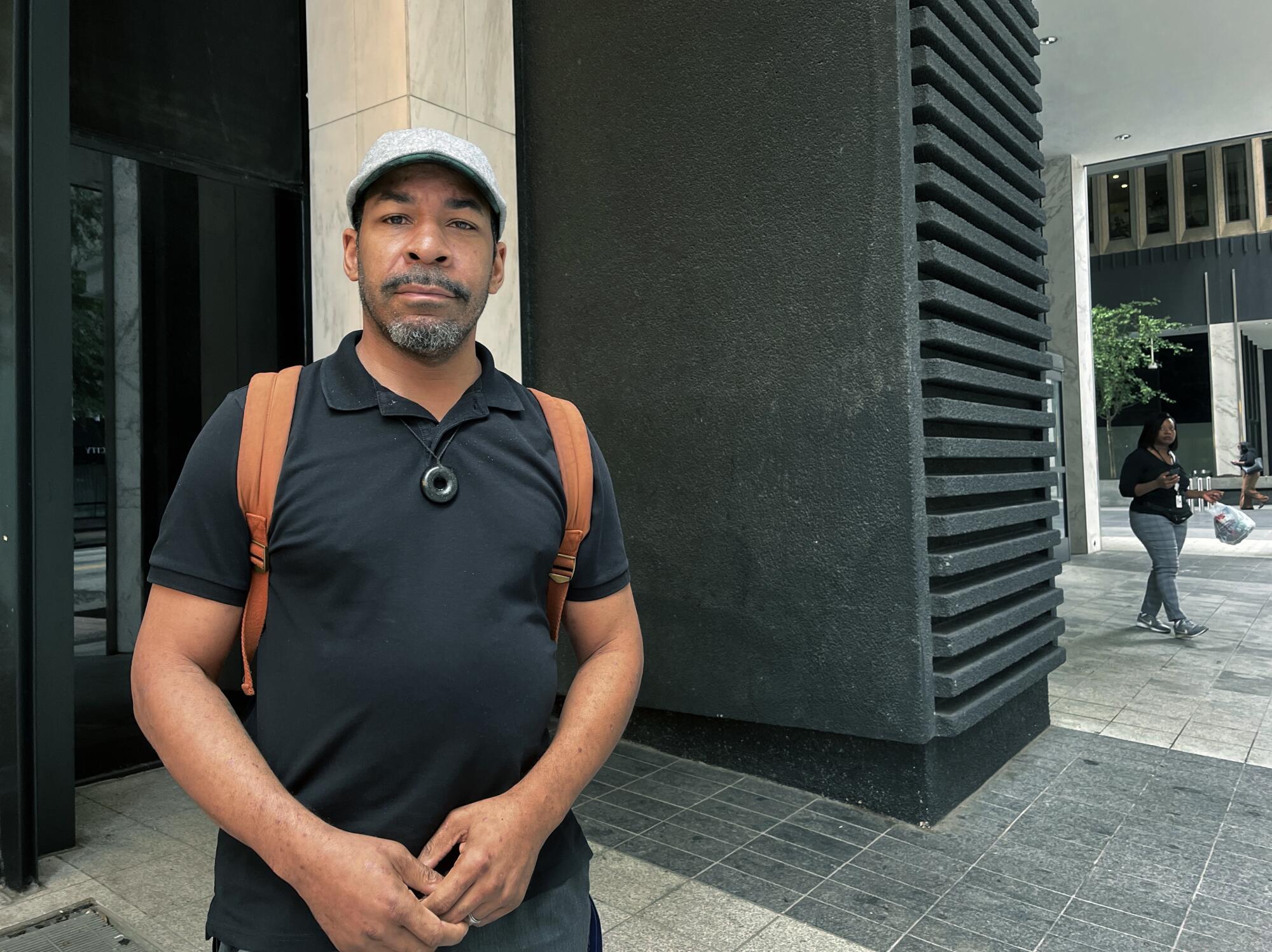 Bobby Wilcox standing on a sidewalk in Atlanta