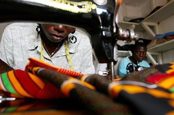 Sewing class in Sierra Leone