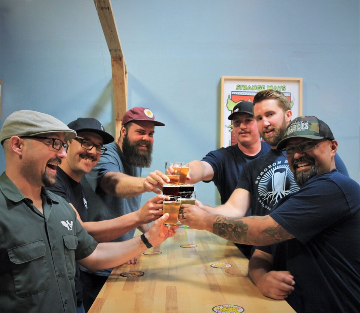 Seven Carlsbad breweries came together to brew a collaborative beer for Carlsbad Brewfest.