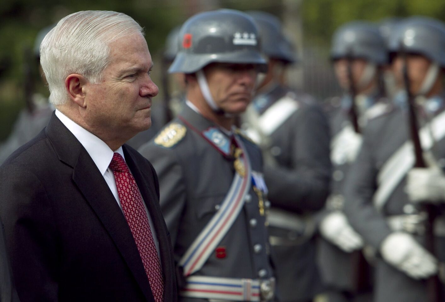 President Obama retained Robert Gates as his secretary of Defense after Gates had served under President George W. Bush since 2006. Gates stepped down in 2011. An architect of the troop surge strategy in the Iraq War, Gates later oversaw the beginning of the Obama-era withdraw from the country. A Presidential Medal of Freedom recipient, Gates is now the 24th Chancellor of The College of William and Mary and serves on the Starbucks board of directors.