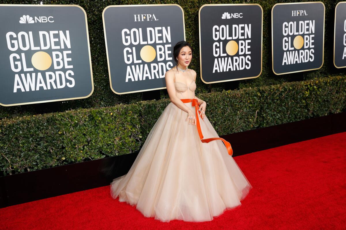 Constance Wu at the 76th Golden Globes at the Beverly Hilton in Beverly Hills.