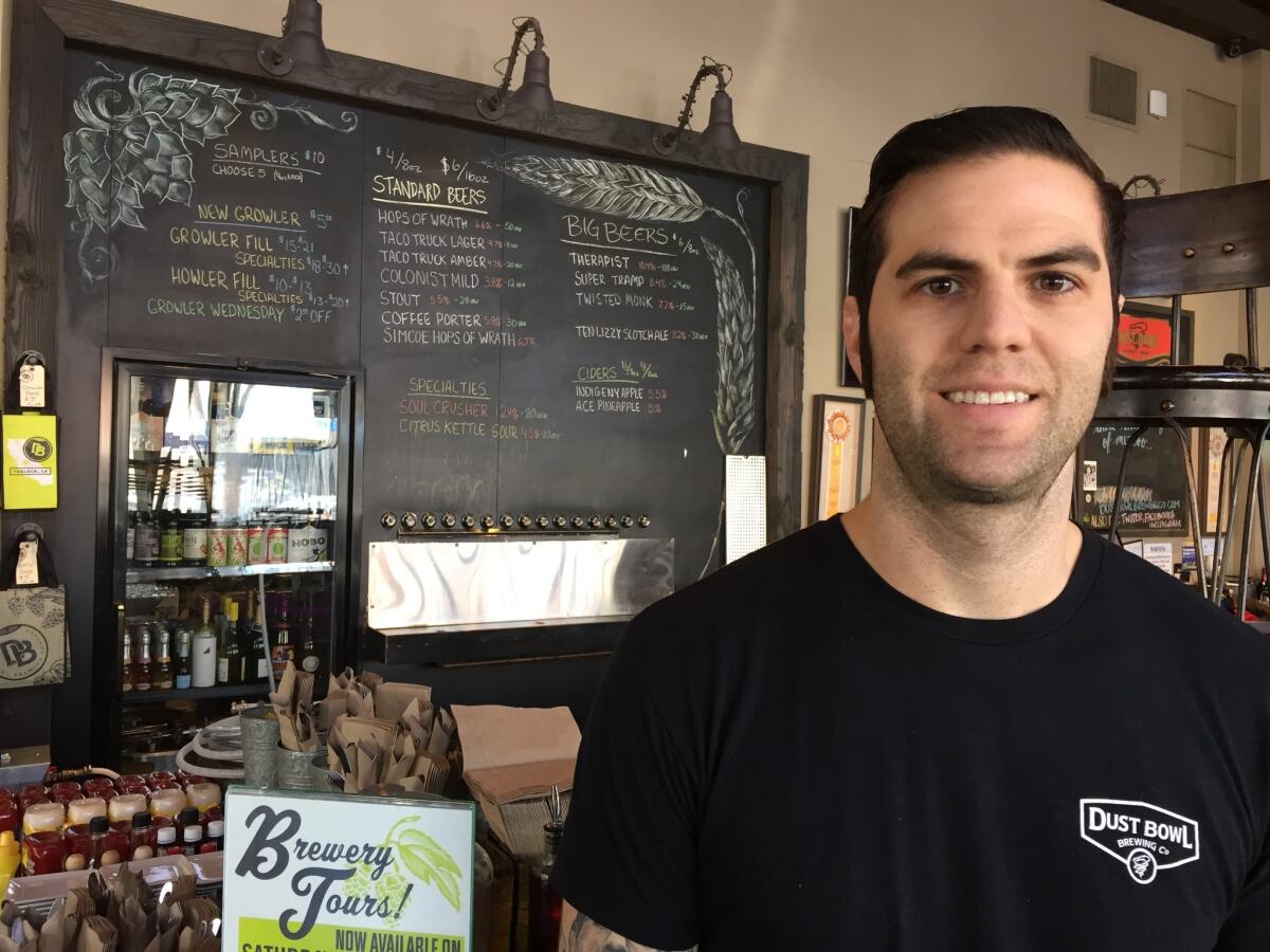 Armand Werden, a 29-year-old community college student who works the taps at Dust Bowl Brewery in Turlock, said the state is on the upswing.