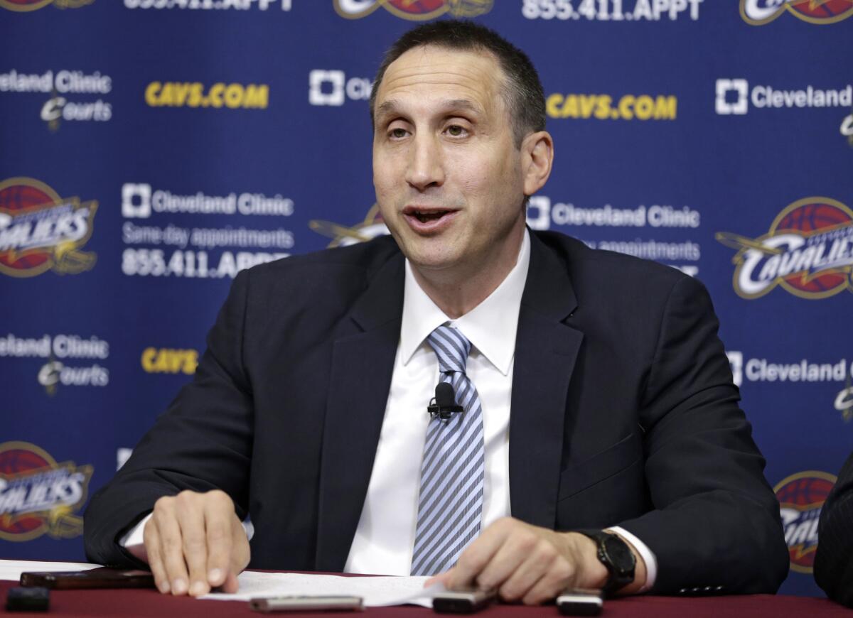 New Cleveland Coach David Blatt will have returning superstar LeBron James on his roster next fall.