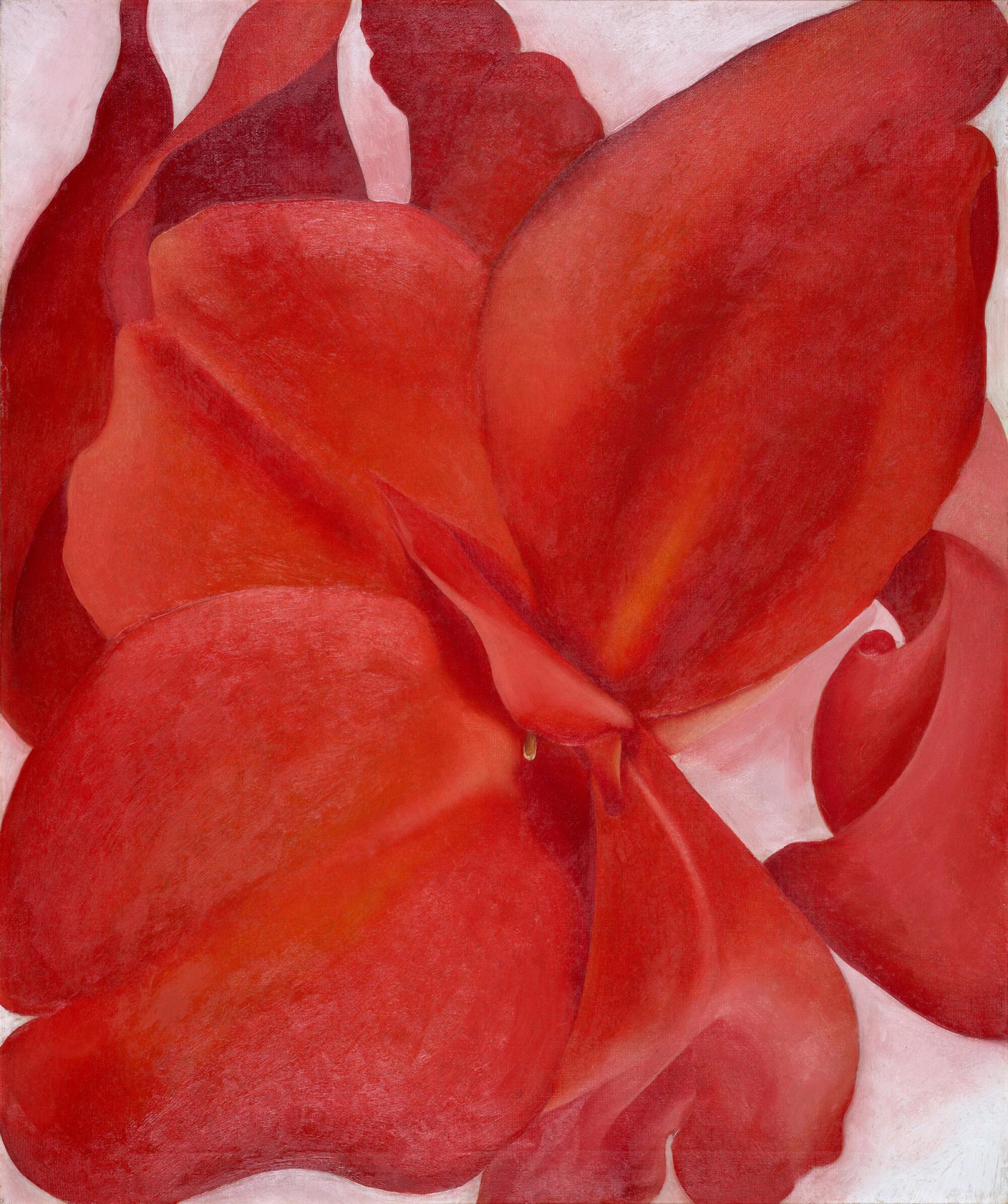 "Red Cannas," a 1927 painting by Georgia O'Keeffe