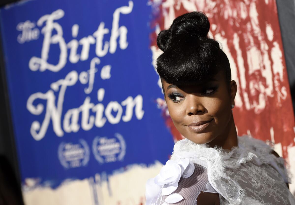 Gabrielle Union at the Los Angeles premiere of "The Birth of a Nation."